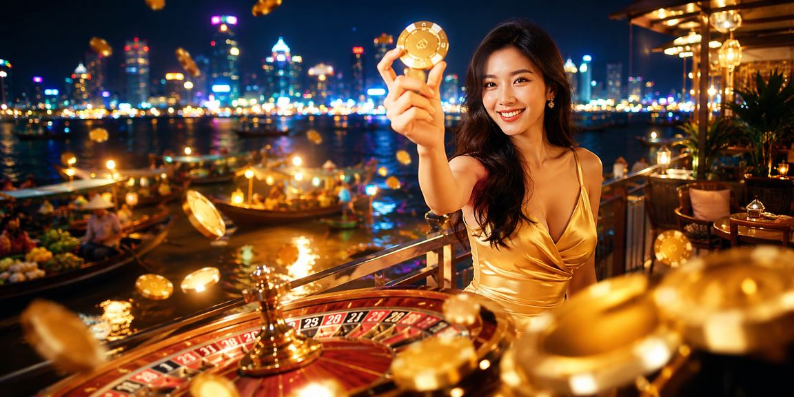 Người chơi tại TP. Hồ Chí Minh trải nghiệm roulette trực tuyến bên bờ biển về đêm
