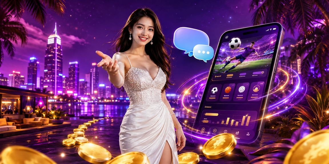 Người dùng tại TP.HCM xem tỷ lệ kèo thể thao trên điện thoại dưới ánh đèn neon ban đêm