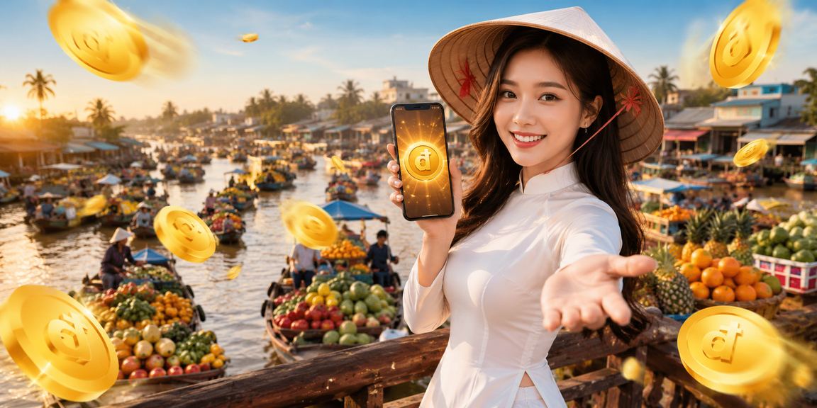 Người dùng Mekong Delta thao tác thanh toán trên ứng dụng casino di động tại Việt Nam